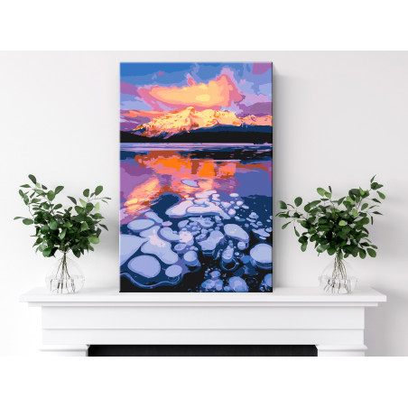 Pictatul pentru recreere Lake Minnewanka 40 x 60 cm-01