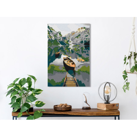 Pictatul pentru recreere Boat in the Mountains 40 x 60 cm-01