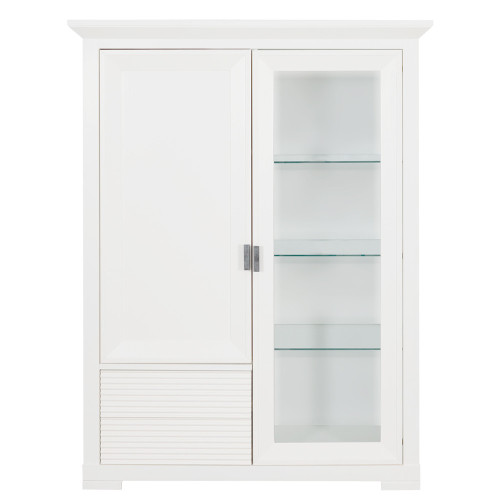 Comoda Bar Verona Bianco, Alb, 112 x 42,2 x 147 Cm-01