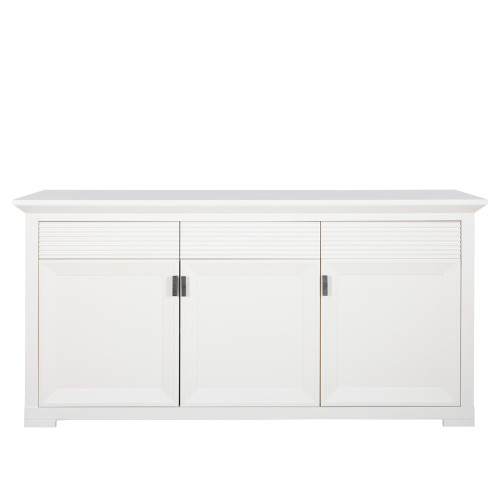 Bufet Verona Bianco, 3Usi + 3Sertare, Alb, 90 x 50 x 185 Cm-01