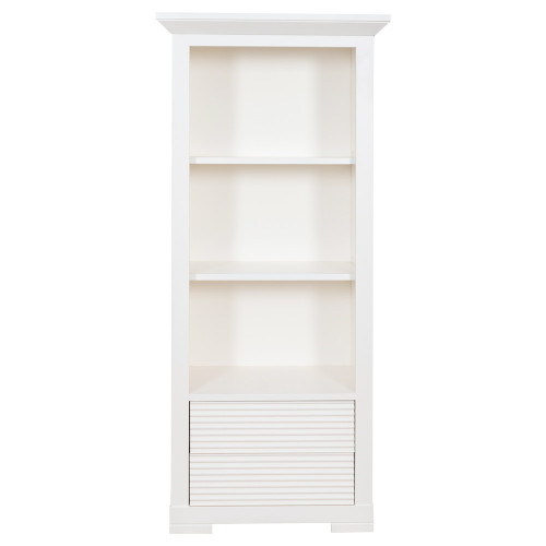 Biblioteca Mica 2Sertare Verona Bianco, Alb, 65,4 x 42 x 147 Cm-01