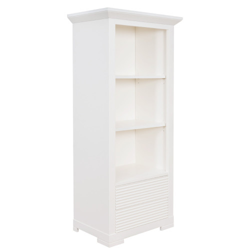 Biblioteca Mica 2Sertare Verona Bianco, Alb, 65,4 x 42 x 147 Cm-01