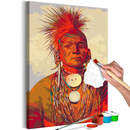 Pictatul pentru recreere See-non-ty-a, an Iowa Medicine Man 40 x 60 cm-01