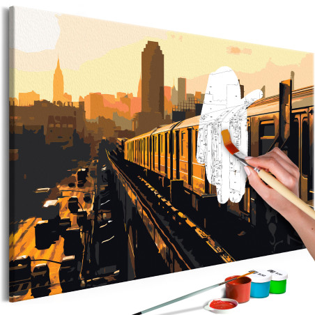 Pictatul pentru recreere New York Subway 60 x 40 cm-01