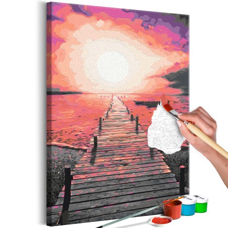 Pictatul pentru recreere Wooden Pier 40 x 60 cm-01