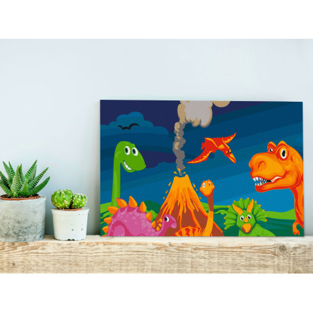 Pictatul pentru recreere Dinosaur World 60 x 40 cm-01