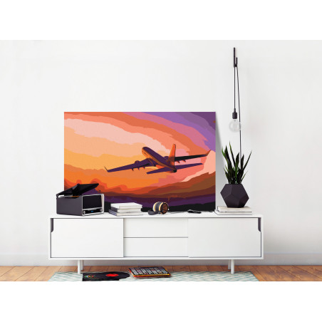 Pictatul pentru recreere Plane in the Sky 60 x 40 cm-01