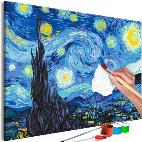 Pictatul pentru recreere Van Gogh's Starry Night 60 x 40 cm-01