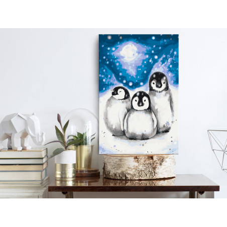 Pictatul pentru recreere Three Penguins 40 x 60 cm-01