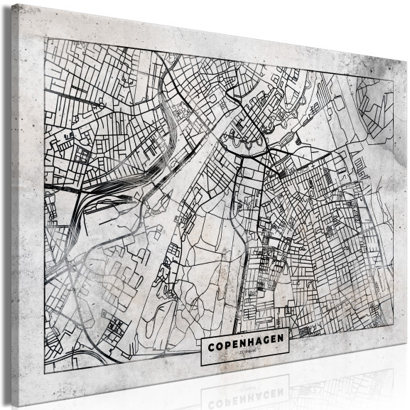 Tablou Copenhagen Plan (1 Part) Wide