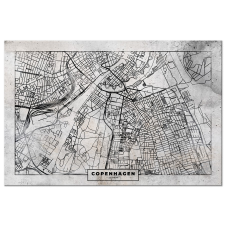 Tablou Copenhagen Plan (1 Part) Wide-01