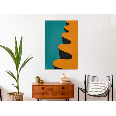 Tablou Orange Wave (1 Part) Vertical 40 x 60 cm-01