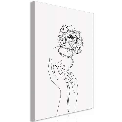 Tablou Delicate Flower (1 Part) Vertical 40 x 60 cm