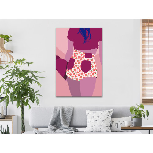 Tablou Strawberries Shorts (1 Part) Vertical 40 x 60 cm