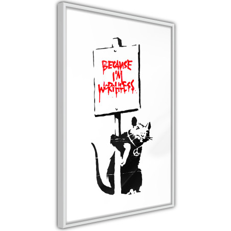 Poster Banksy: Because I’m Worthless-01