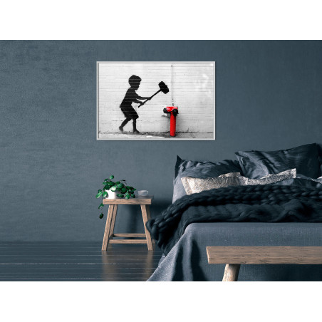 Poster Banksy: Hammer Boy-01