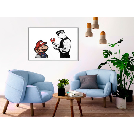 Poster Banksy: Mario and Copper-01