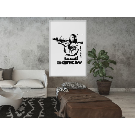 Poster Banksy: Mona Lisa with Bazooka I-01