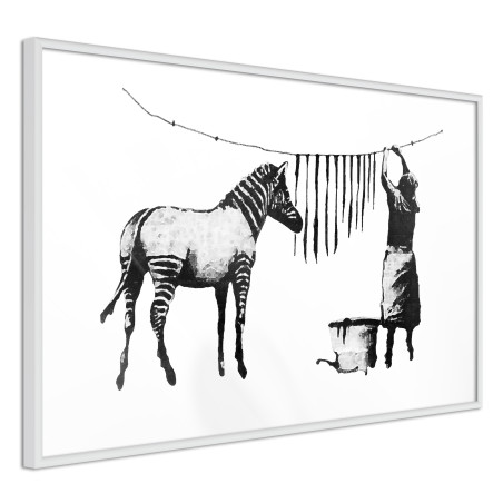 Poster Banksy: Washing Zebra Stripes-01