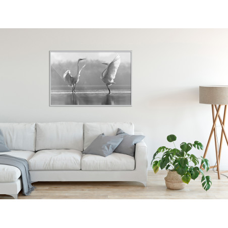 Poster Black and White Herons-01