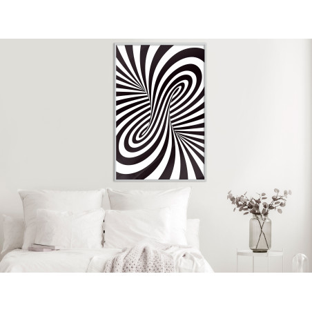 Poster Black and White Swirl-01