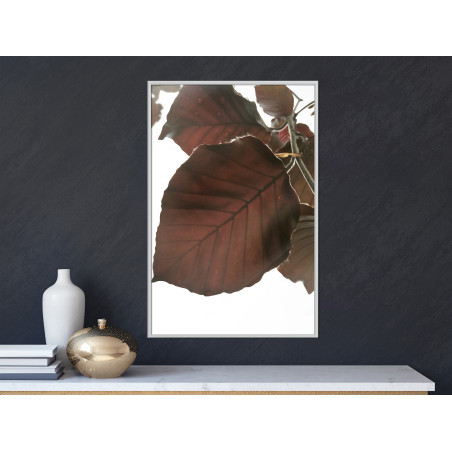 Poster Burgundy Tilia Leaf-01