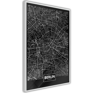 Poster City Map: Berlin (Dark)