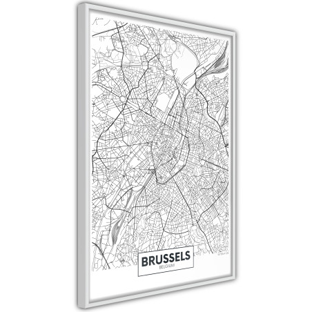 Poster City map: Brussels-01