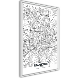 Poster City map: Frankfurt