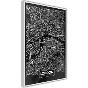 Poster City Map: London (Dark)