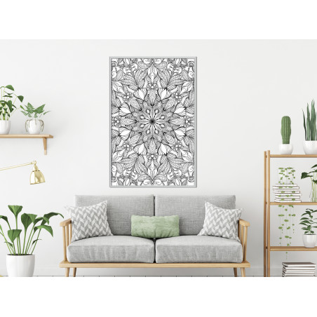 Poster Colourless Mandala-01