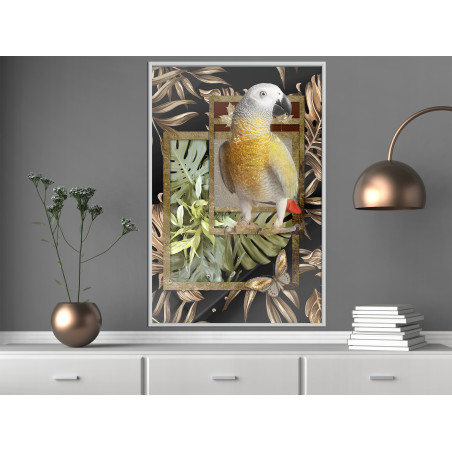 Poster Composition with Gold Parrot-01