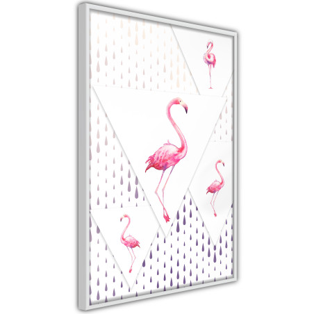 Poster Flamingos and Triangles-01