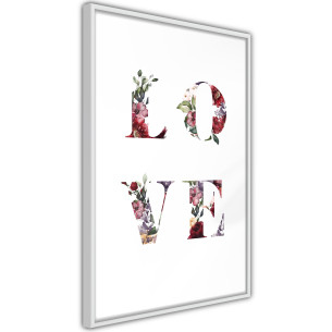 Poster Floral Love