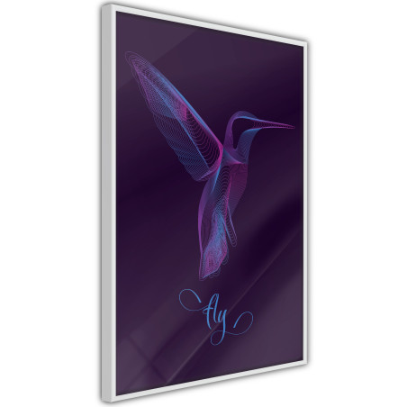 Poster Fluorescent Hummingbird-01