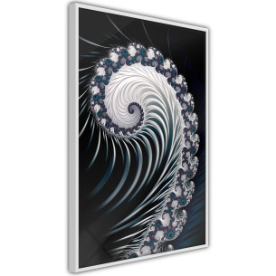 Poster Fractal Spiral (Negative)