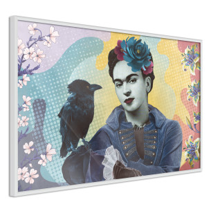 Poster Frida with a Raven