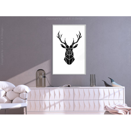 Poster Geometric Stag-01