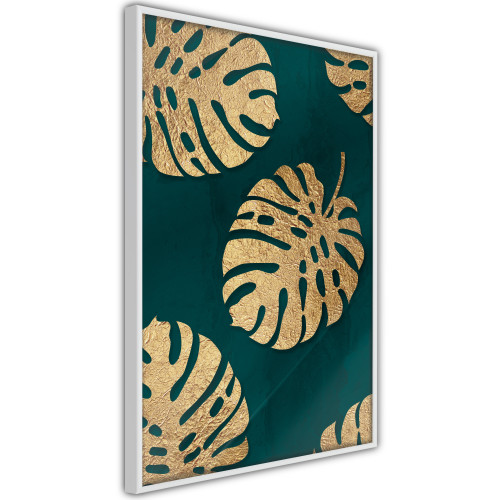 Poster Gilded Monstera Leaves