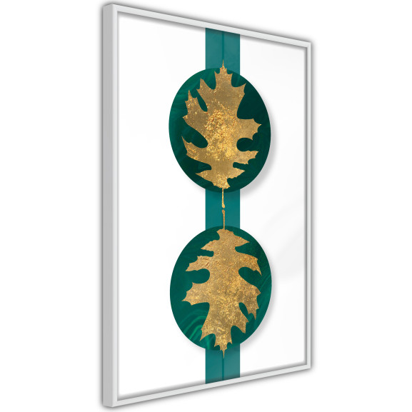 Poster Gilded Oak Leaves