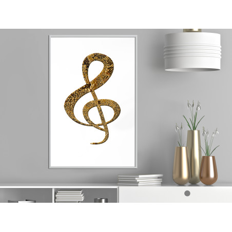 Poster Golden Treble Clef-01