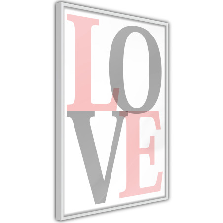 Poster Grey-Pink Love-01