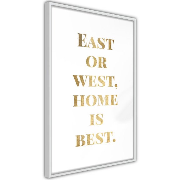 Poster Home Is Best (Gold)