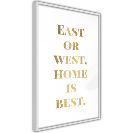 Poster Home Is Best (Gold)-01