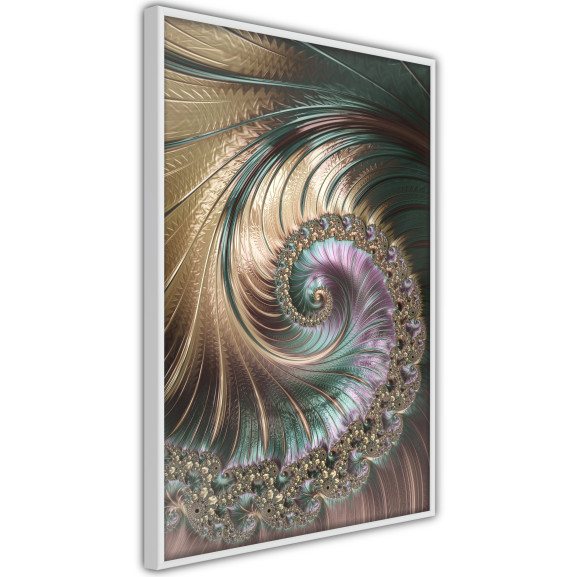 Poster Iridescent Spiral