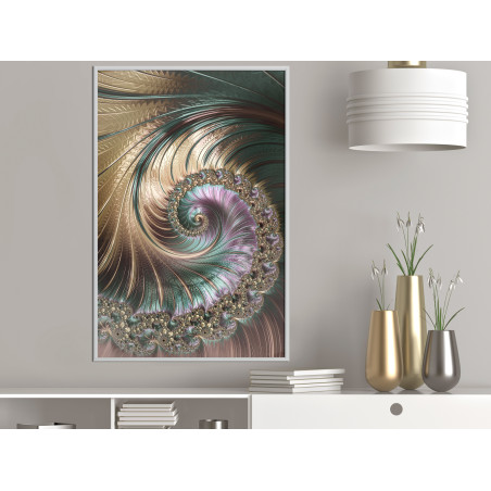 Poster Iridescent Spiral-01