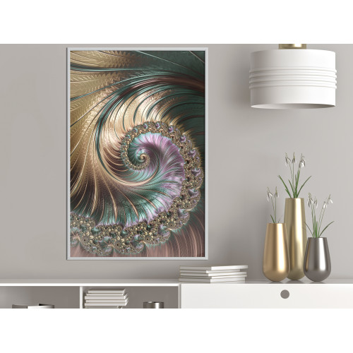 Poster Iridescent Spiral