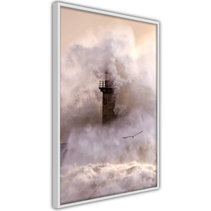 Poster Lighthouse During a Storm