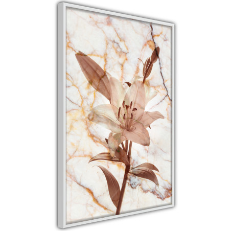 Poster Lily on Marble Background-01