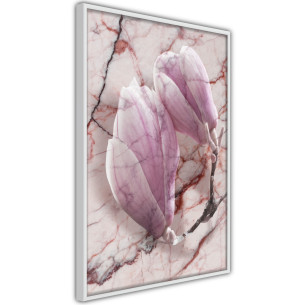 Poster Magnolia on Marble Background